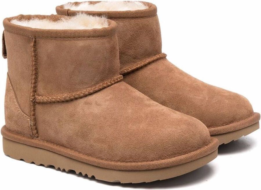 Geen merknaam winterbotjes beige laarzen van wol | instappers voor en | kinderbotten