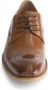 Gents Heren schoenen Veterschoenen Nette schoenen Leer Cognac - Thumbnail 2