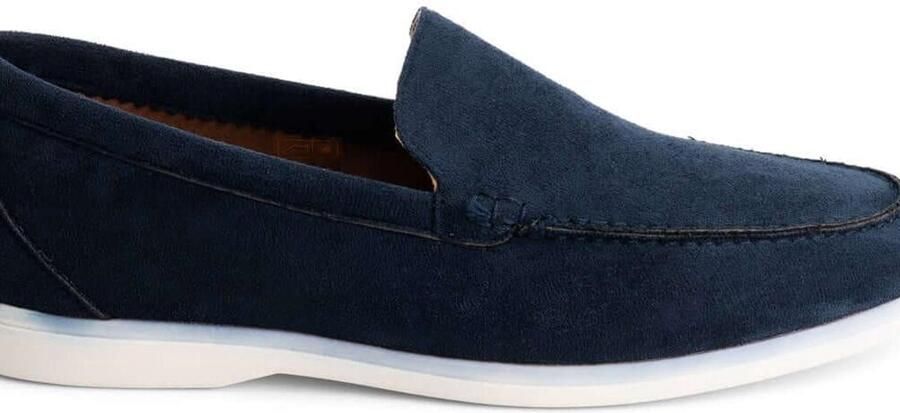 Gents Heren schoenen Loafers Nette schoenen Leer Navy