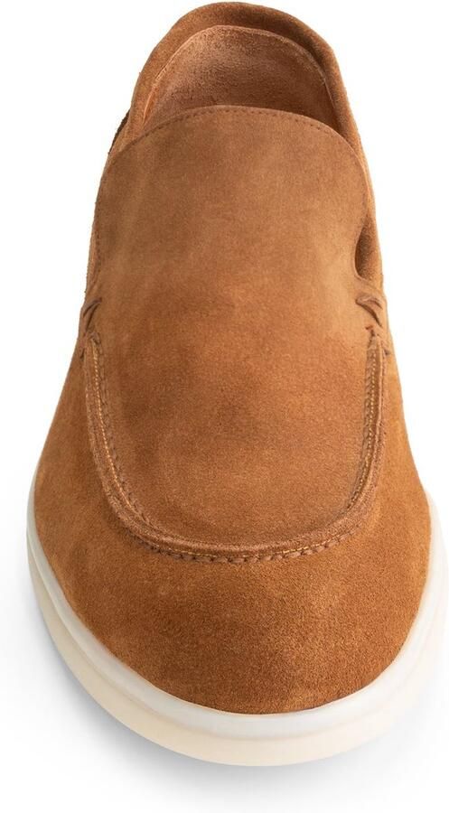 Gents Heren schoenen Loafers Nette schoenen Suède Cognac - Foto 2