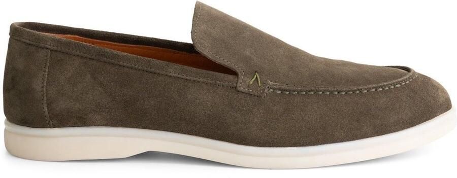 Gents Heren schoenen Loafers Nette schoenen Suède Groen