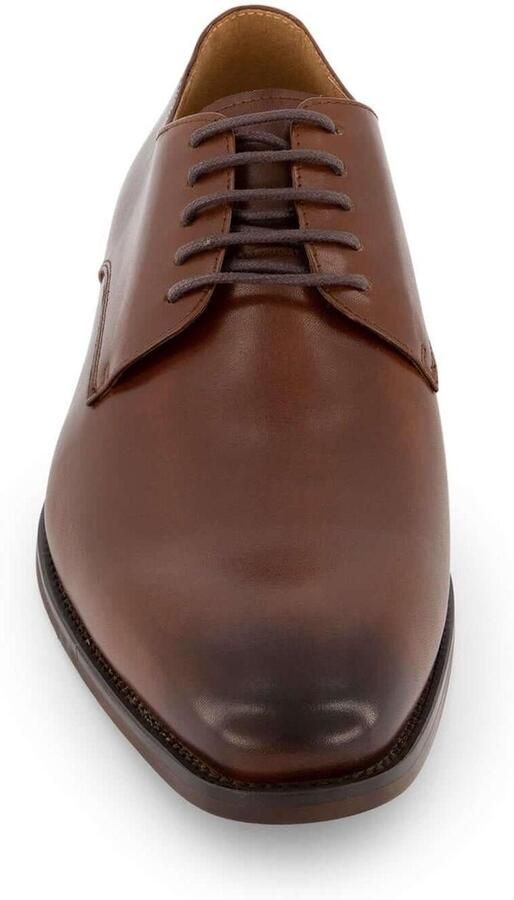 Gents Heren schoenen Veterschoenen Nette schoenen Leer Bruin - Foto 2