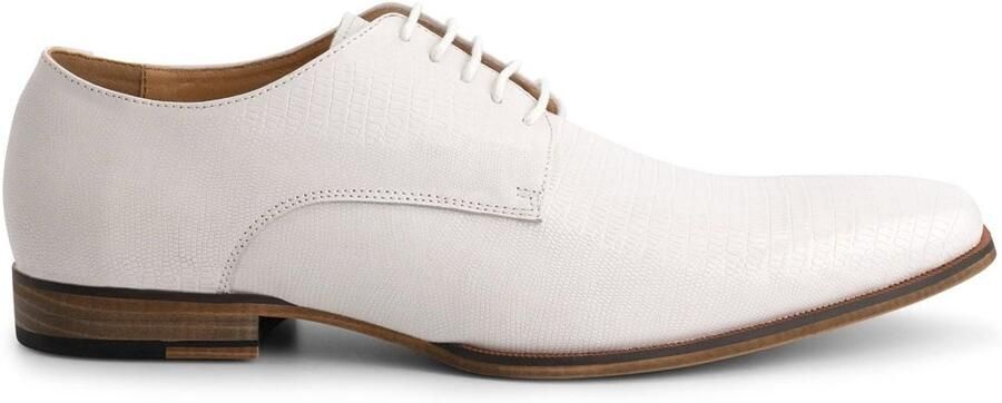 Gents Heren schoenen Veterschoenen Nette schoenen Leer Wit