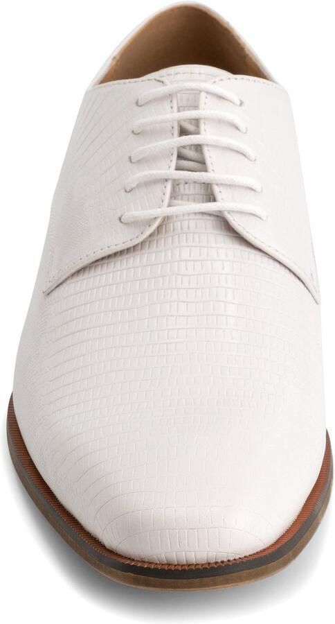 Gents Heren schoenen Veterschoenen Nette schoenen Leer Wit - Foto 2