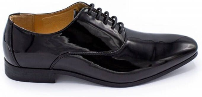 Gents Heren schoenen Lakschoenen Nette schoenen Leer Zwart