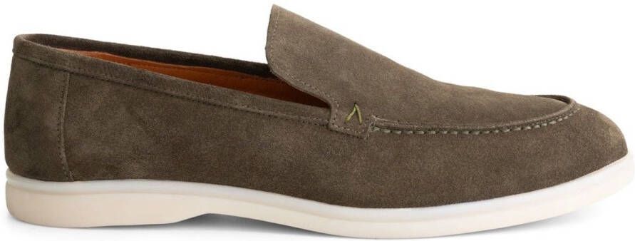 Gents Heren schoenen Loafers Nette schoenen Suède Groen