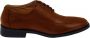 Gents Leren Heren Schoenen Nette Schoenen Heren Nette Veterschoen cognac - Thumbnail 1