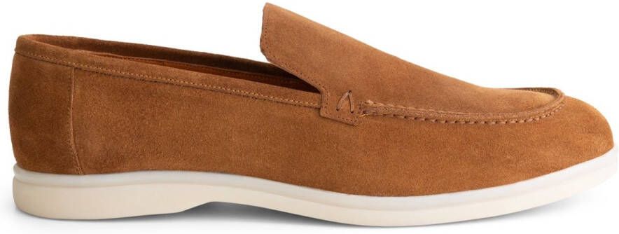 Gents Heren schoenen Loafers Nette schoenen Suède Cognac