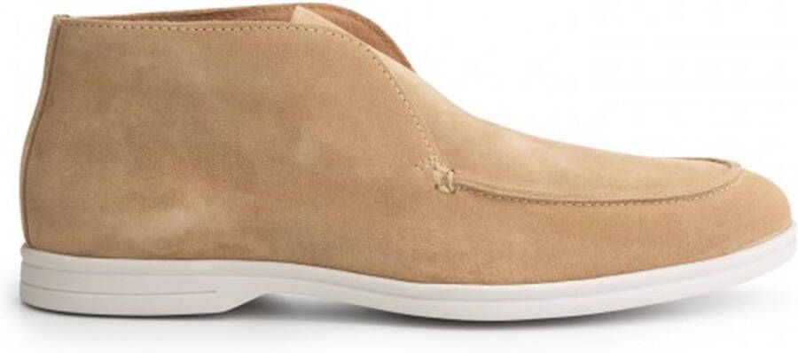 Gents Loafers Heren Instappers Heren suede hoog zand - Foto 1