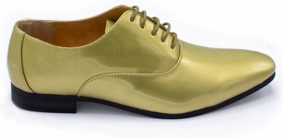Gents Heren schoenen Lakschoenen Nette schoenen Leer Goud