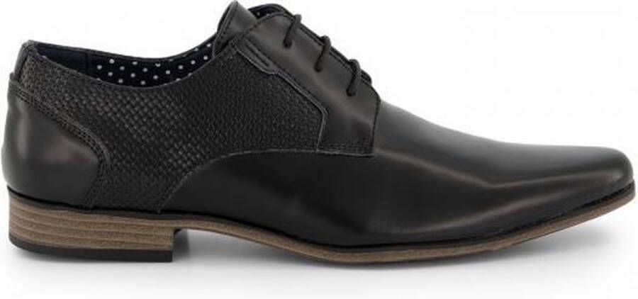 Gents Heren schoenen Veterschoenen Nette schoenen Leer Zwart