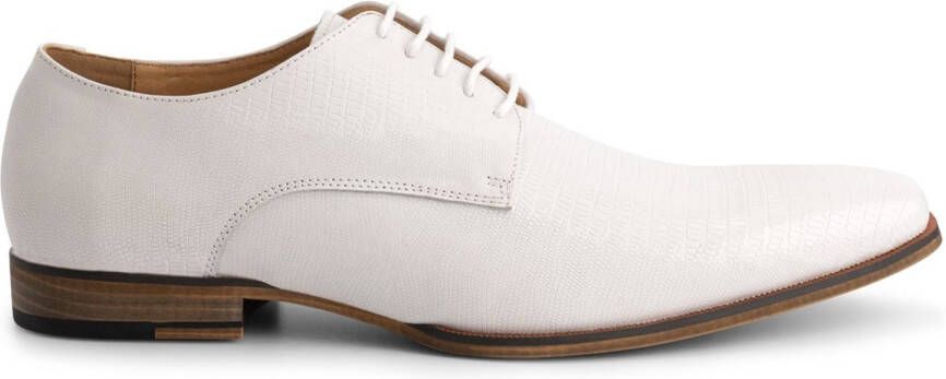 Gents Heren schoenen Veterschoenen Nette schoenen Leer Wit