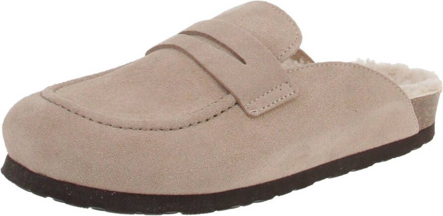 GENUINS G104612 Lois Velour Damesschoenen pantoffels Taupe