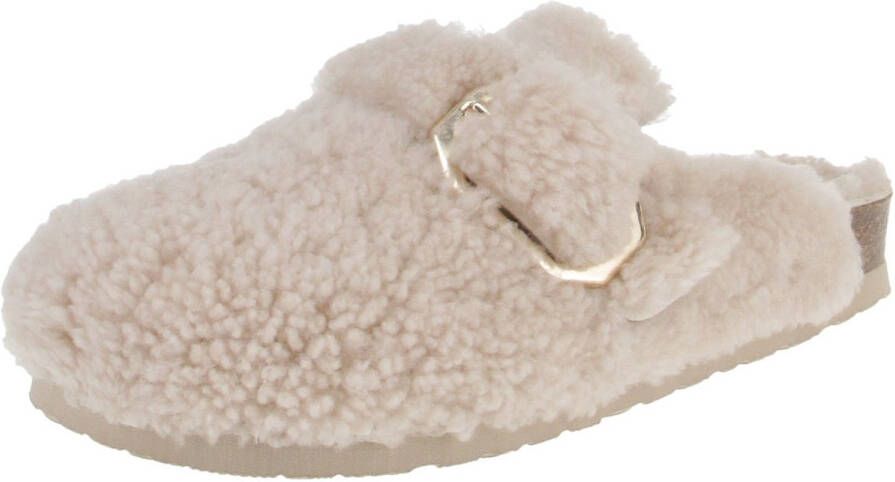 GENUINS G104696 Grisel Schapenvacht Damesslippers Wit