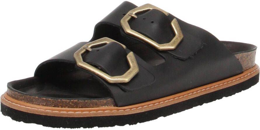 GENUINS G105683 Galia Leder Damesschoenen Muiltjes Jurk-Zwart