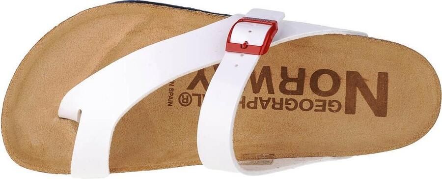 Geographical Norway Sandalias Infradito Donna GNW20415-34 Vrouwen Wit teenslippers - Foto 2