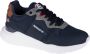 Geographical Norway Shoes GNM19025-12 Mannen Marineblauw Sneakers - Thumbnail 1