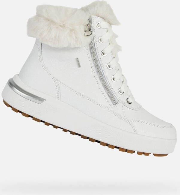 Geox Dames Leren Laarzen White Dames