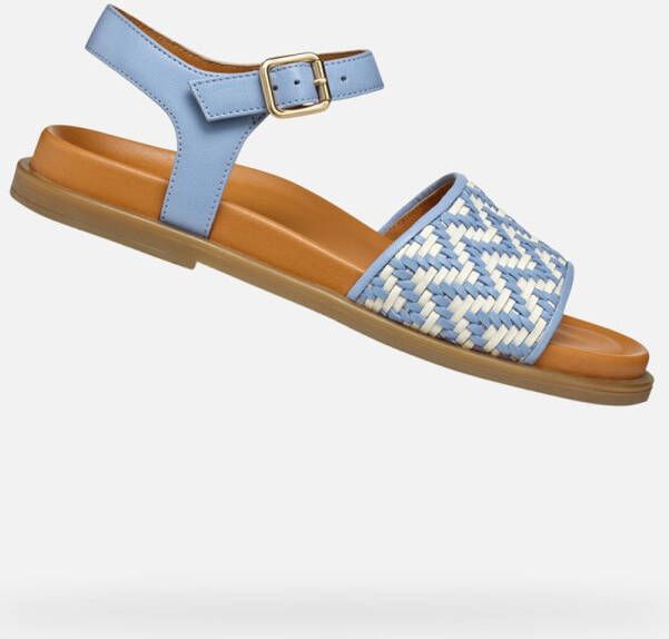 GEOX ADELASH DAMES Sandalen LICHTBLAUW MELKWIT