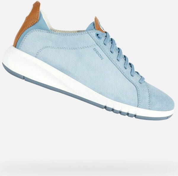 GEOX AERANTIS DAMES Sneakers LICHT AZUURBLAUW TABAK