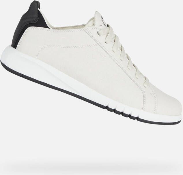 Geox Witte Zwarte Aerantis Sneakers White Heren