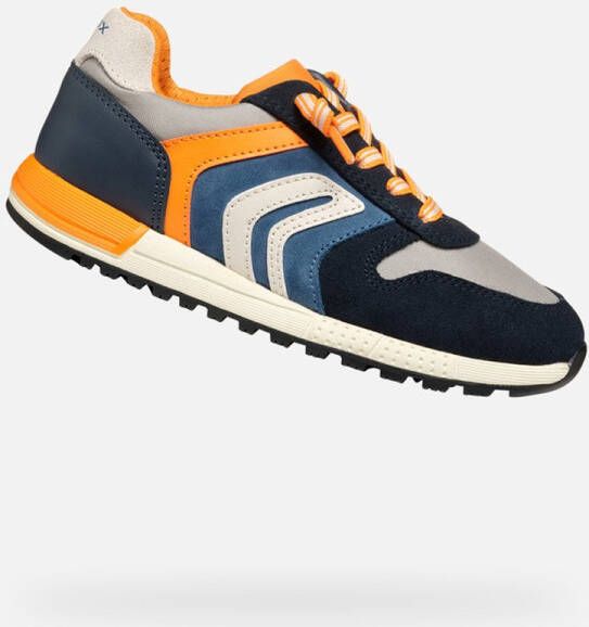 GEOX ALBEN JONGENS Sneakers LICHTGRIJS MARINEBLAUW