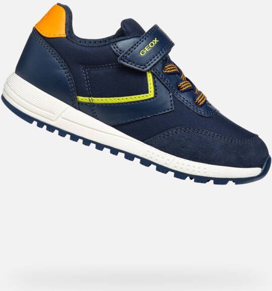 GEOX ALBEN JONGENS Sneakers MARINEBLAUW LIME