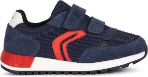 Geox Alben Boy Navy Red Klittenbandschoenen