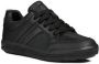 GEOX Junior J Arzach B. D Lace Up Leather Trainer (Black) - Thumbnail 1