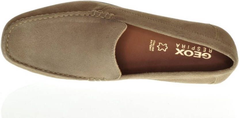 GEOX Ascanio Heren Mocassin Leder Daim Beige