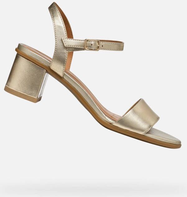 GEOX AURELY 50 DAMES Sandalen LICHT GOUD