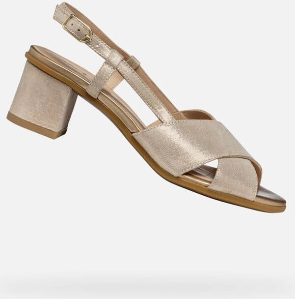 GEOX AURELY 50 DAMES Sandalen LICHT GOUD