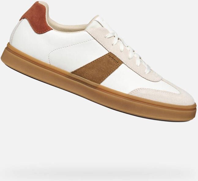 GEOX BALTMOORE HEREN Sneakers WIT BRICK