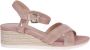 Geox Sleehaksandaaltjes D ISCHIA CORDA met sleehak in raffia-look - Thumbnail 1