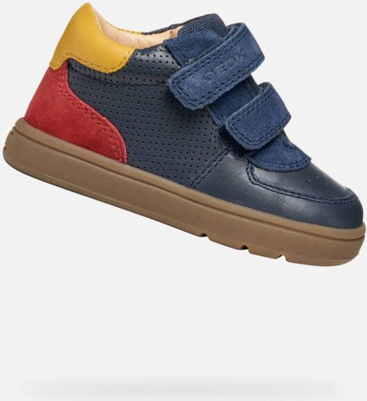 GEOX BIGLIA PEUTER Sneakers MARINEBLAUW ROOD