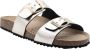 Geox Gouden Platte Sandalen voor Vrouwen Yellow Dames - Thumbnail 1