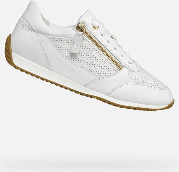 Geox Witte Casual Synthetische Sneakers White Dames