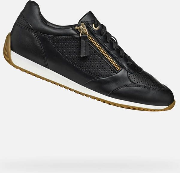 Geox Zwarte Casual Synthetische Sneakers voor Vrouwen Black Dames