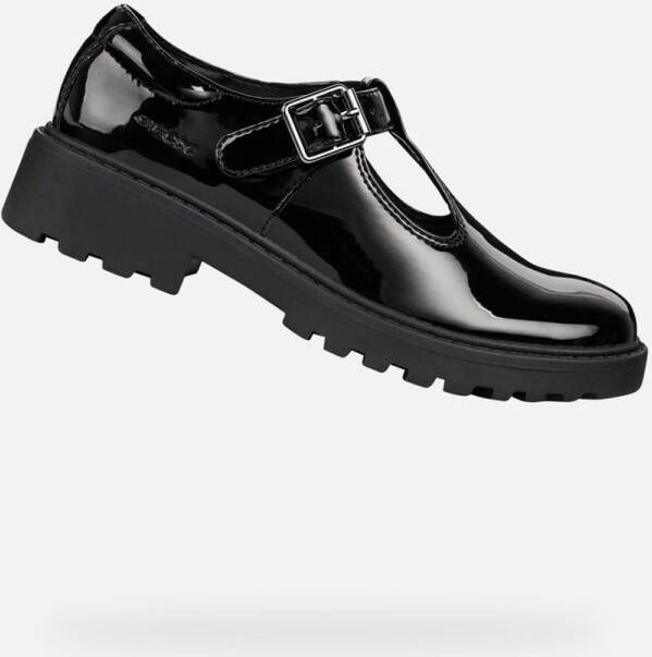 GEOX CASEY MEISJES Veterschoenen ZWART