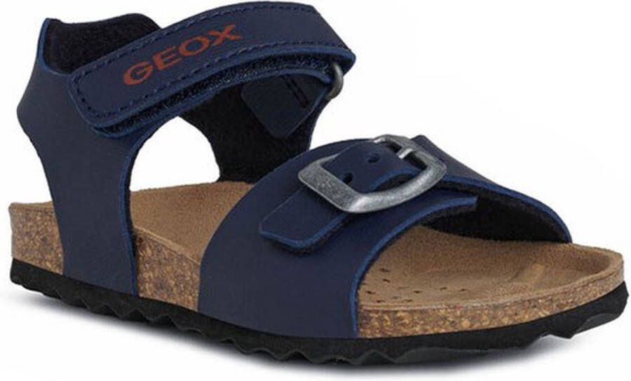 GEOX SANDAAL CHALKI PEUTER Sandalen MARINEBLAUW DONKERROOD