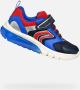 GEOX CIBERDRON JONGENS Sneakers MARINEBLAUW DONKERROOD - Thumbnail 1