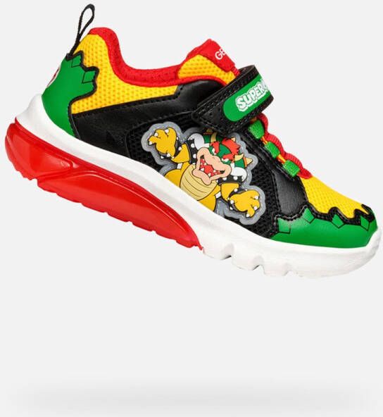 GEOX CIBERDRON TIENERS Sneakers GROEN ROOD