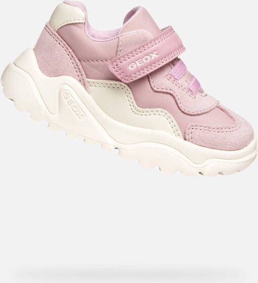 GEOX CIUFCIUF PEUTER Sneakers OUDROZE MELKWIT
