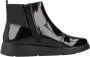 Geox Klassieke Chelsea Boots van zwart leer - Thumbnail 1