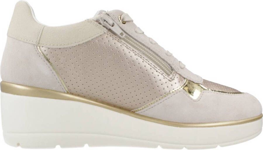 Geox Beige Sneakers voor Vrouwen Beige Dames