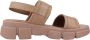 Geox Beige Platte Sandalen Lisbona Skin Beige Dames - Thumbnail 1