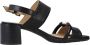 Geox Elegante Mid Heel Sandalen Black Dames - Thumbnail 1