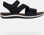 GEOX D SANDAL VEGA vrouwen Sandalen zwart - Thumbnail 1