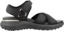 Geox Zwarte platte sandalen voor vrouwen Black Dames - Thumbnail 4