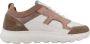 GEOX Spherica C Sneakers Dames Off White Dark Rose - Thumbnail 1